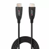Lindy Cable HDMI 8K60 de fibra híbrida de 60 m, 60 m, HDMI tipo A (estándar), HDMI tipo A (estándar), 48 Gbit/s, negro
