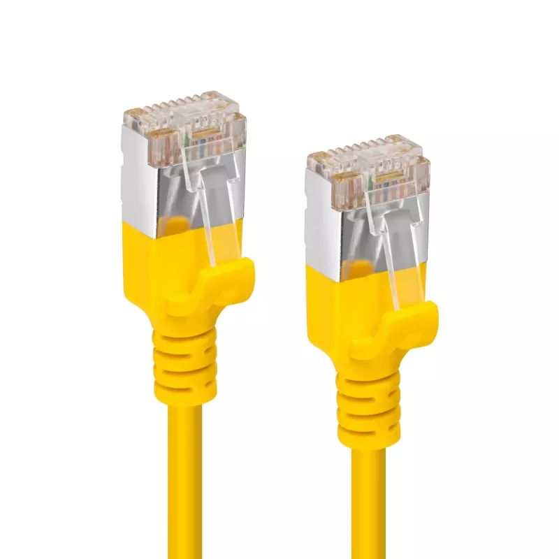 Microconnect V-FTP6A005Y-slim Cable de red amarillo 0,5 m Cat6a U/FTP (STP)
