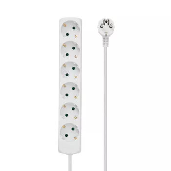 Microconnect GRU0063WA Alargador de corriente 3 m 6 tomas AC blanco