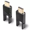 Lindy Cable micro-HDMI 18G de fibra híbrida de 40 m con conectores HDMI y DVI extraíbles