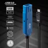 Lindy 5m USB 3.2 Gen 1 C/A Active Extension Pro, 5 m, USB C, USB A, USB 3.2 Gen 1 (3.1 Gen 1), negro