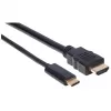 Manhattan Cable USB-C a HDMI, 4K@30Hz, 2 m, negro, conector macho a conector macho, garantía de tres años