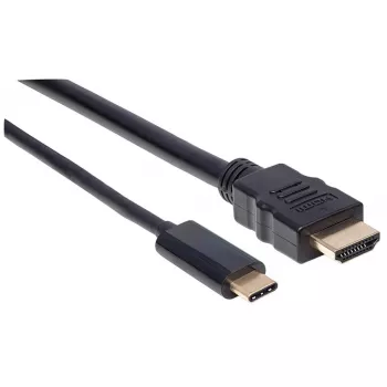 Manhattan Cable USB-C a HDMI, 4K@30Hz, 2 m, negro, conector macho a conector macho, garantía de tres años