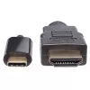 Manhattan Cable USB-C a HDMI, 4K@30Hz, 2 m, negro, conector macho a conector macho, garantía de tres años