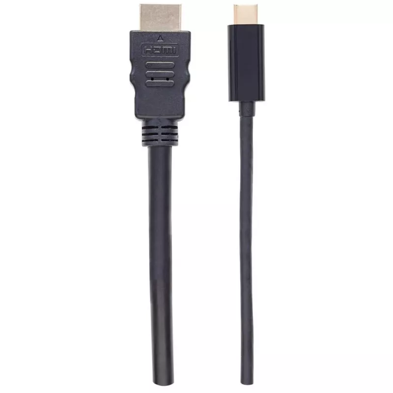 Manhattan Cable USB-C a HDMI, 4K@30Hz, 2 m, negro, conector macho a conector macho, garantía de tres años