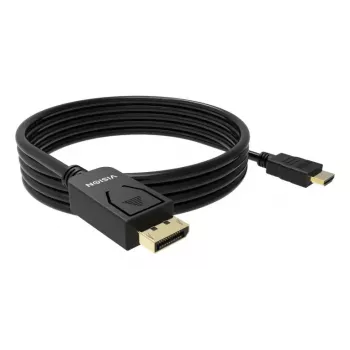 Adaptador de cable de vídeo VISION TC 2MDPHDMI8K/BL — 2 m DisplayPort a HDMI, 6 mm, negro