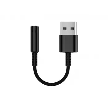 Cable de audio Equip 147945 0,15 m 3,5 mm USB Type-A negro