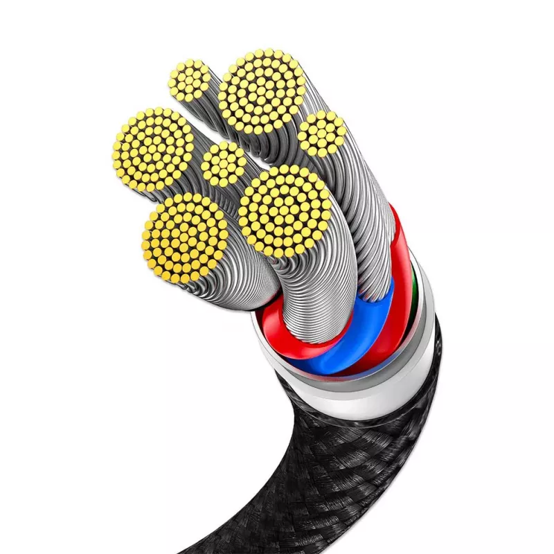 Cable de carga dual USB-C a USB-C Manhattan, 100 W, 2 m, conector macho a dos conectores macho, cable divisor inteligente, carga dos dispositivos desde un solo puerto USB-C PD, ofrece hasta 100 W en carga individual y hasta 70 W + 28 W en carga doble, cable trenzado, conectores de aluminio, negro