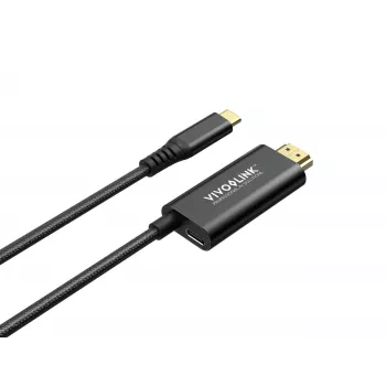 Cable USB-C a HDMI con alimentación de 100 W VivoLink, modelo PROUSBCHDMIMM2-CHARGE