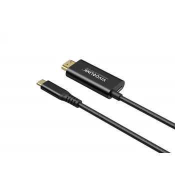 Cable USB-C a HDMI con alimentación de 100 W VivoLink, modelo PROUSBCHDMIMM2-CHARGE