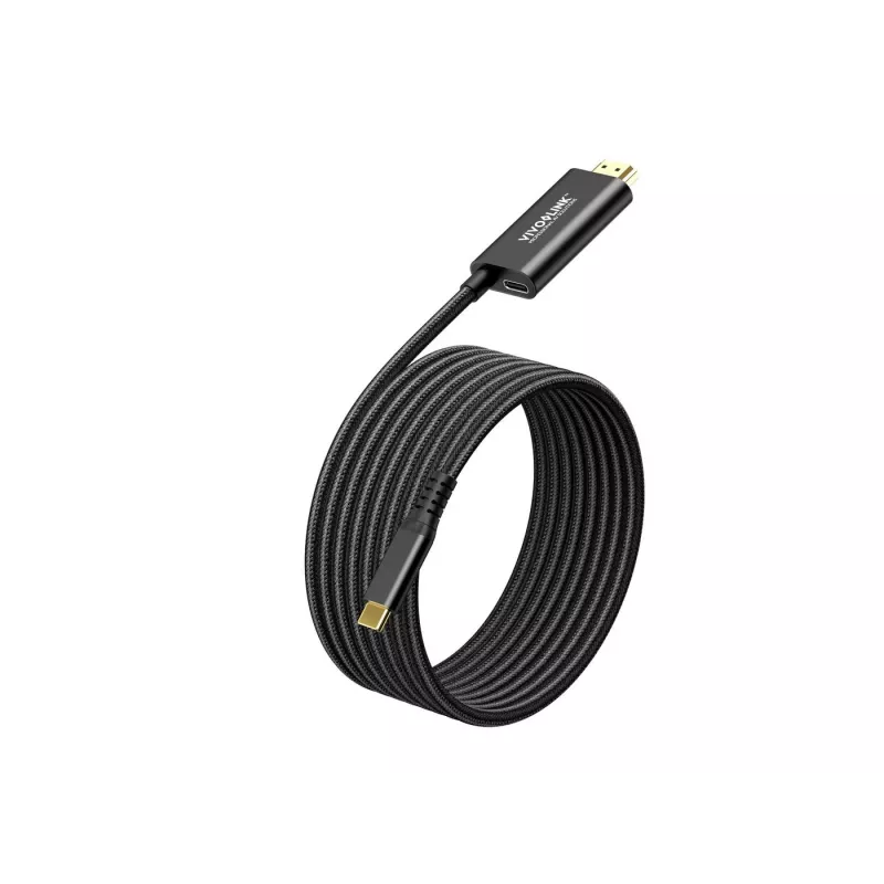 Cable USB-C a HDMI con alimentación de 100 W VivoLink, modelo PROUSBCHDMIMM2-CHARGE