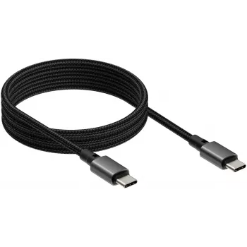 Cable USB-C a USB-C VISION TC 1MUSBCMAG/BL — 1 m, USB 3.2 Gen 2 (3.1 Gen 2), negro, contactos niquelados