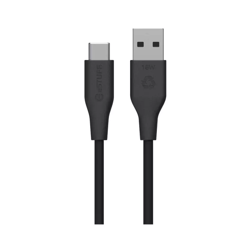 Cable USB eSTUFF ES605280 USB 2.0 2 m USB-C USB-A negro