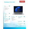 Portátil Lenovo ThinkBook 16 G9 21UT0077PB Windows 11 Pro, Intel (no especificado), 16,0