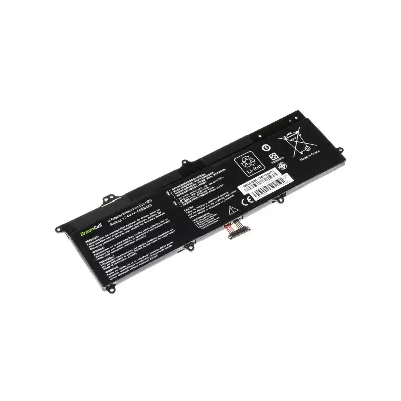 Batería para portátiles ASUS Green Cell AS88 — compatible con X201E, F201E, VivoBook F202E, Q200E, S200E, X202E