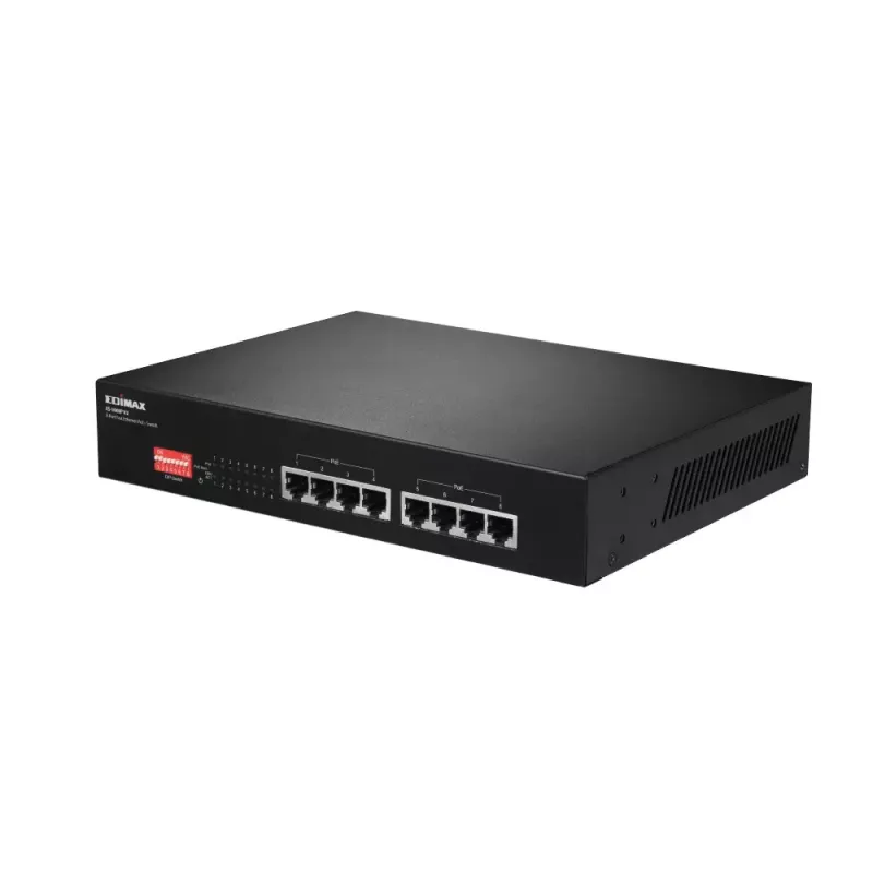Switch de red Edimax ES-1008P V2