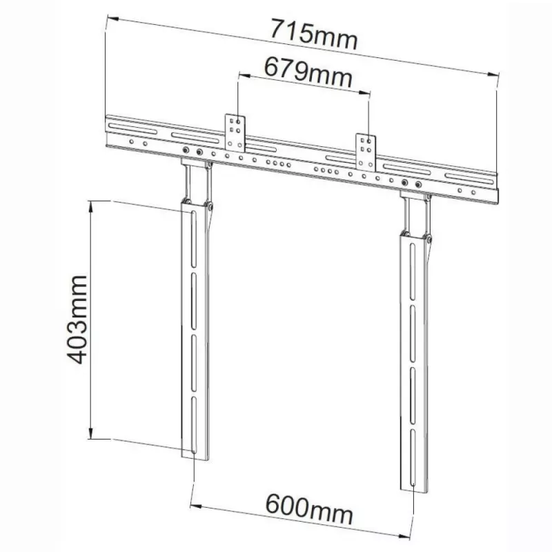 Techly Soporte para barra de sonido de 10kg para TV o Soporte TV Negro ICA-PLB 102S