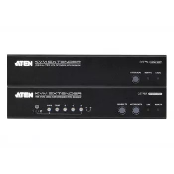 Extensor AV ATEN CE775 transmisor y receptor AV negro