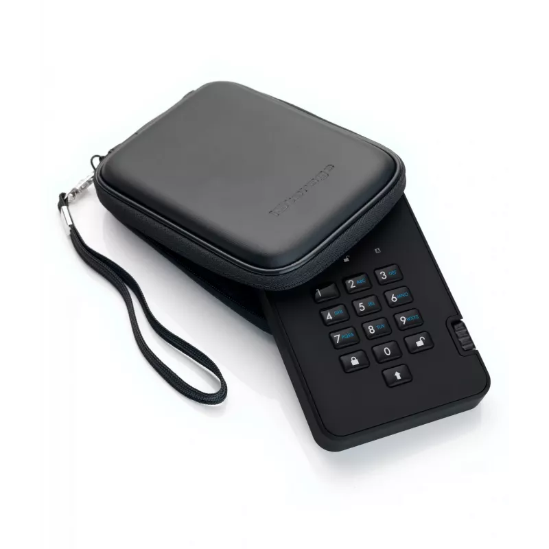 iStorage diskAshur² HDD 5TB negro | Disco duro portátil seguro | Cifrado de hardware AES-XTS de 256 bits | Protegido por PIN | Independiente del sistema operativo y plataforma | Conforme TAA | Defensa contra ataques de fuerza bruta | Resistente al polvo y al agua