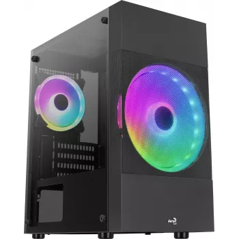 Caja de PC Aerocool Atomic Lite Mini Tower negra