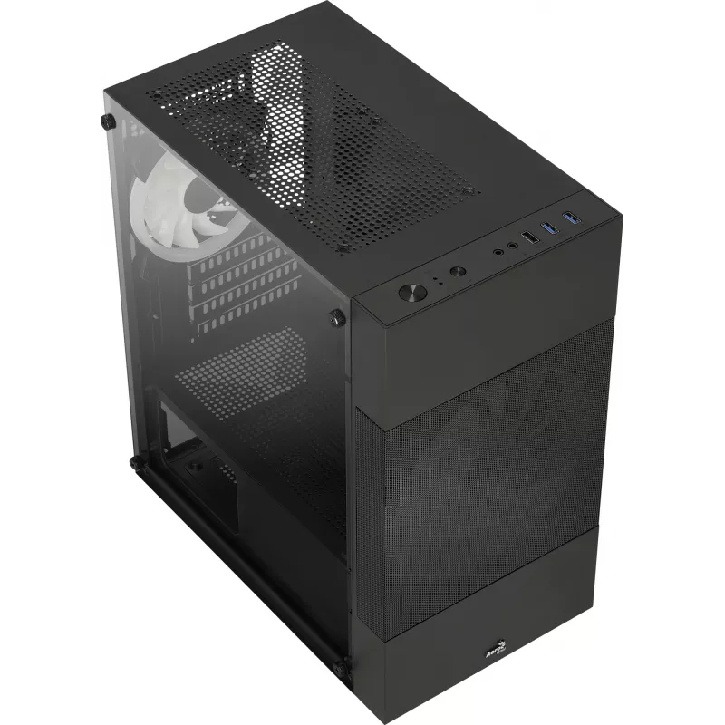 Caja de PC Aerocool Atomic Lite Mini Tower negra