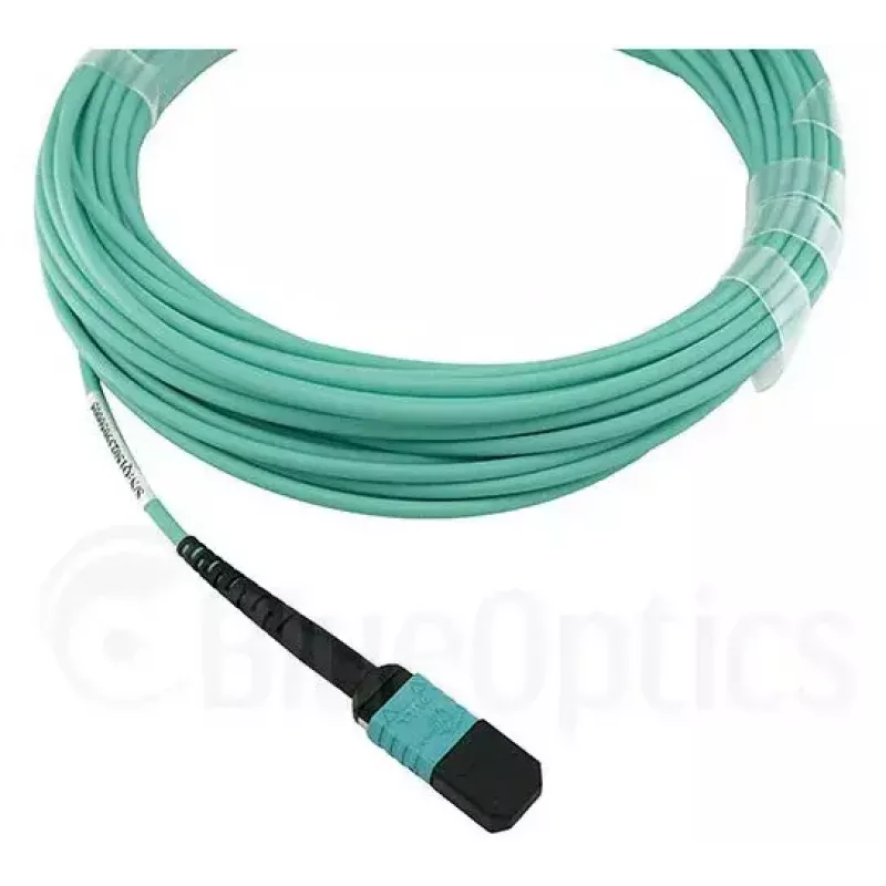 Cable de fibra óptica BlueOptics 9380014-10M MPO a 4x LC, 10 m, OM3, aqua