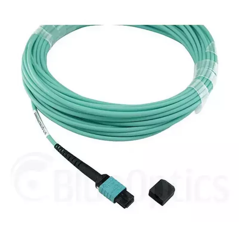 Cable de fibra óptica BlueOptics 9380014-10M MPO a 4x LC, 10 m, OM3, aqua
