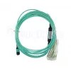 Cable de fibra óptica BlueOptics 9380014-10M MPO a 4x LC, 10 m, OM3, aqua