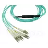 Cable de fibra óptica BlueOptics 9380014-10M MPO a 4x LC, 10 m, OM3, aqua