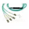 Cable de fibra óptica BlueOptics 9380014-10M MPO a 4x LC, 10 m, OM3, aqua