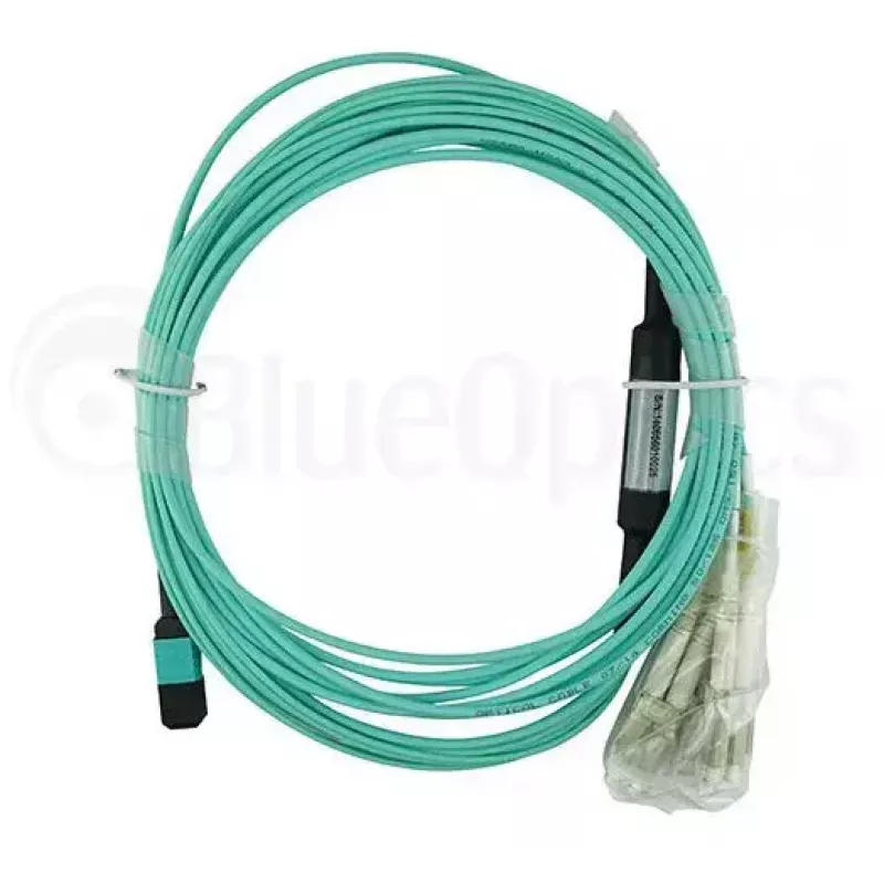 Cable de fibra óptica BlueOptics MTP-4LC-M10M 10 m OM3 MTP a 4×LC dúplex completo