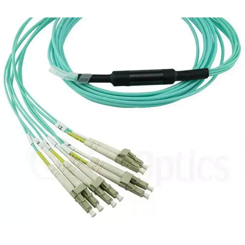 Cable de fibra óptica BlueOptics MTP-4LC-M10M 10 m OM3 MTP a 4×LC dúplex completo