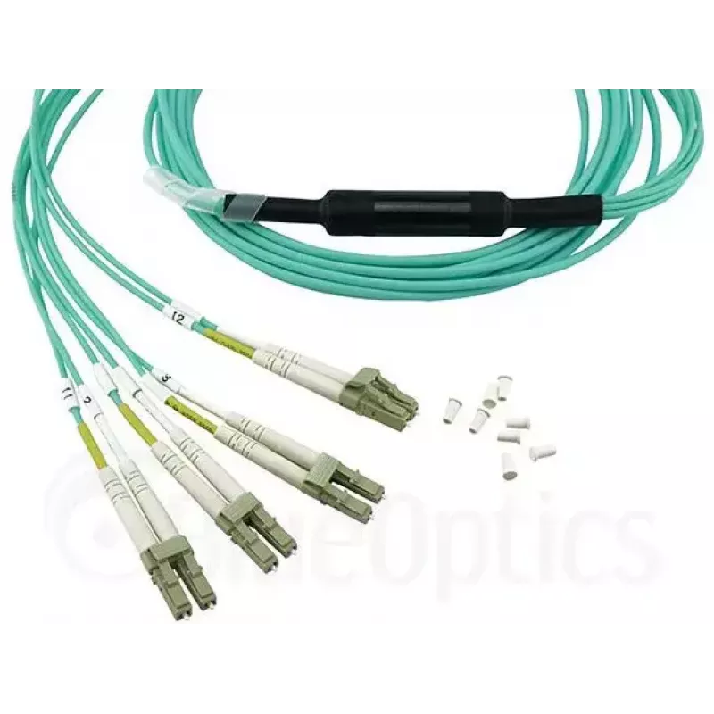 Cable de fibra óptica BlueOptics MTP-4LC-M10M 10 m OM3 MTP a 4×LC dúplex completo