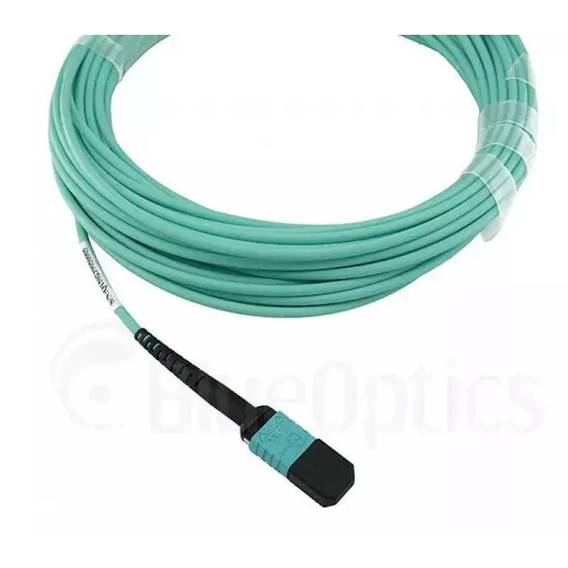 Cable de fibra óptica BlueOptics OCTCABLE10M-SR 10 m OM3 MPO a 4×LC aguamarina