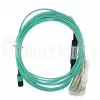 Cable de fibra óptica BlueOptics OCTCABLE10M-SR 10 m OM3 MPO a 4×LC aguamarina