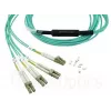 Cable de fibra óptica BlueOptics OCTCABLE10M-SR 10 m OM3 MPO a 4×LC aguamarina