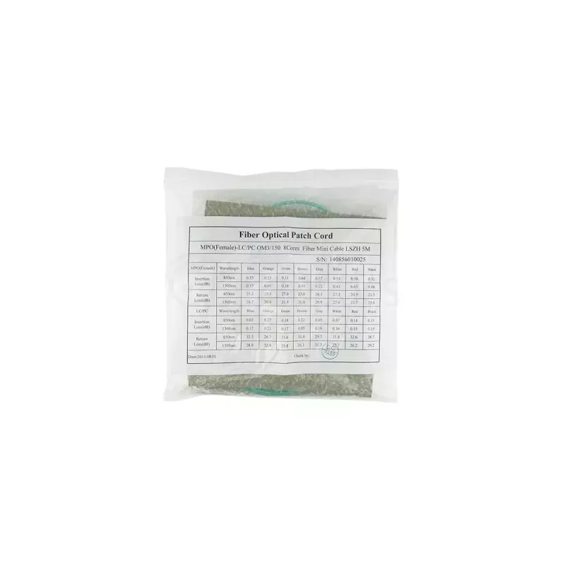 Cable de fibra óptica BlueOptics SFP5141EU10MKB 10 m OM3 MPO a 4×LC aguamarina
