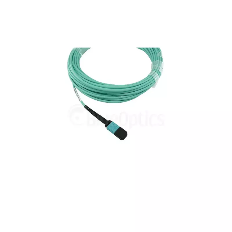 Cable de fibra óptica BlueOptics SFP5141EU10MKB 10 m OM3 MPO a 4×LC aguamarina