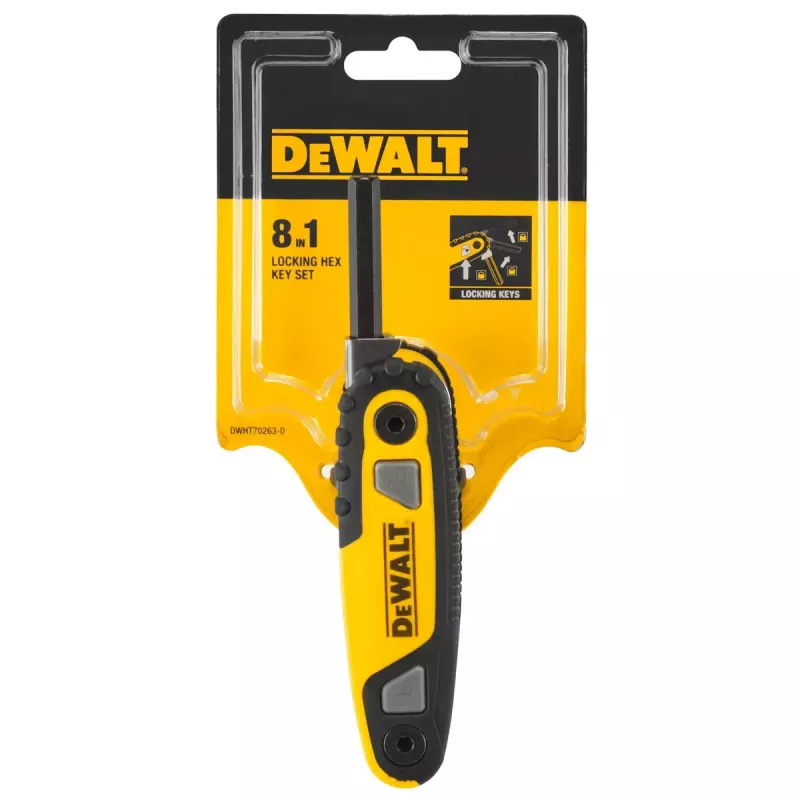 DeWalt DWHT0-70263 juego de llaves Allen de bolsillo, 8 piezas