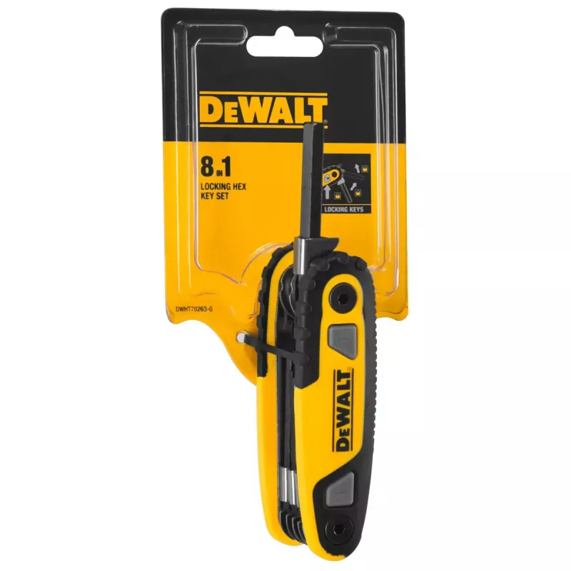 DeWalt DWHT0-70263 juego de llaves Allen de bolsillo, 8 piezas
