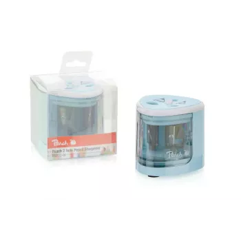 Peach PO102 sacapuntas eléctrico azul, blanco