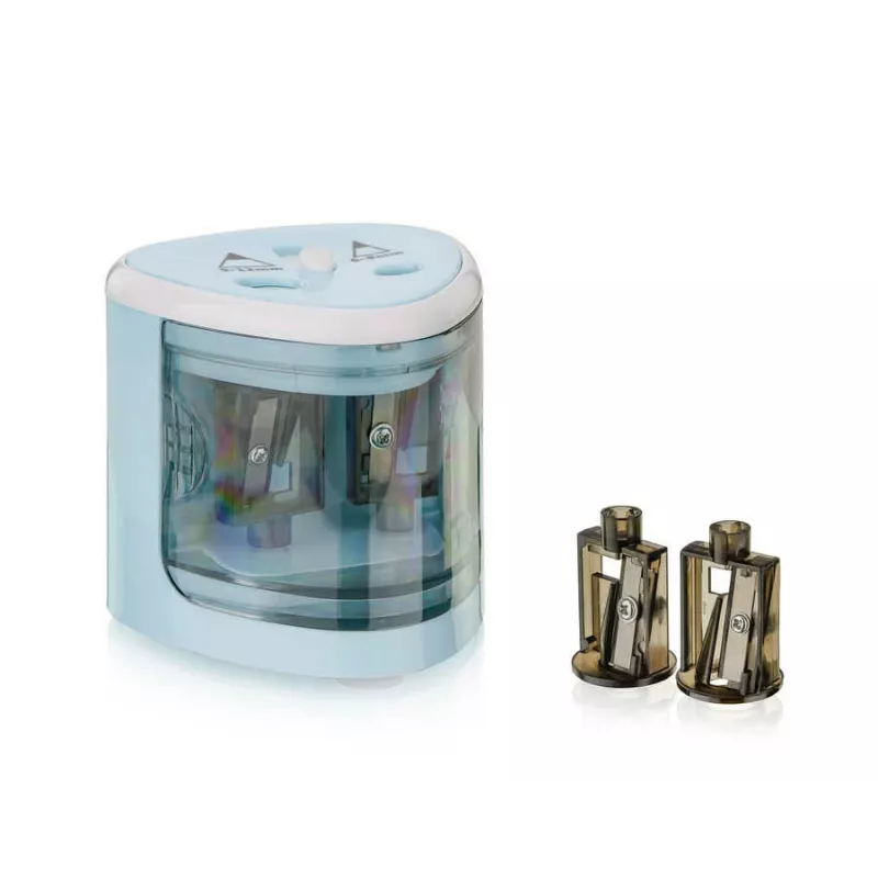 Peach PO102 sacapuntas eléctrico azul, blanco
