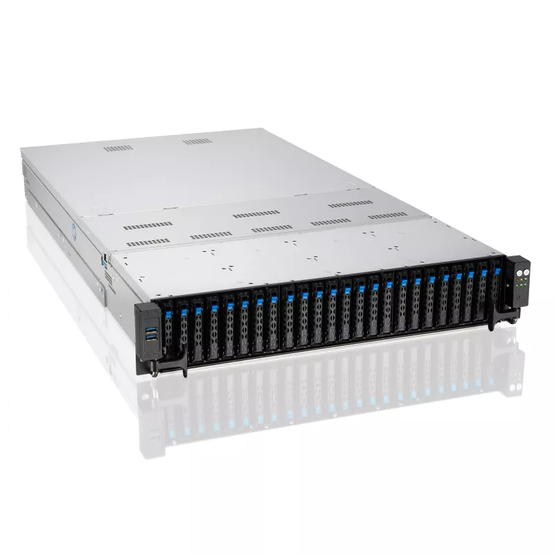 ASUS RS720-E11-RS24U Intel C741 Rack (2U) negro, plata