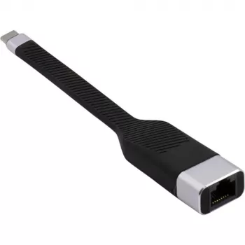 Techly ICOC USBC-RJ45 cable de red negro 0,144 m