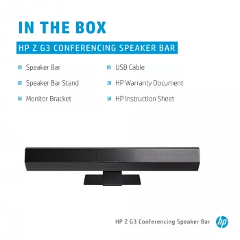 Z G3 sistema de conferencia con barra de sonido, negro