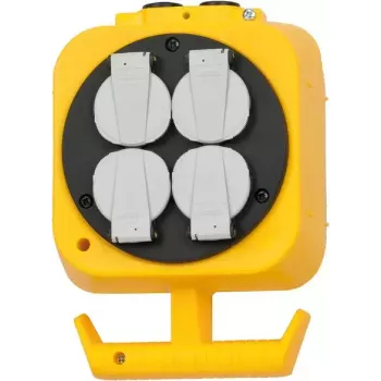 Alargador de corriente Brennenstuhl 1151160100 5m 4 tomas de CA para interior negro amarillo