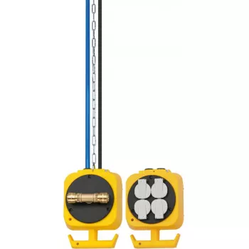 Alargador de corriente Brennenstuhl 1151160100 5m 4 tomas de CA para interior negro amarillo