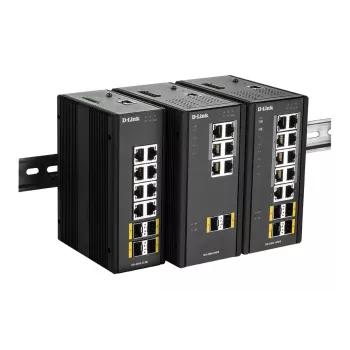 Switch gestionado L2 D-Link de 12 puertos con 8 x 10/100/1000BaseT(X) y 4 x 100/1000BaseSFP