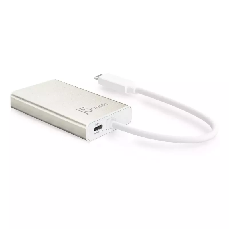 Adaptador múltiple USB Type-C j5create JCA374-N con cable 60W 4K