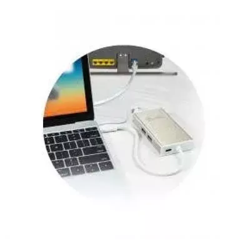 Adaptador múltiple USB Type-C j5create JCA374-N con cable 60W 4K